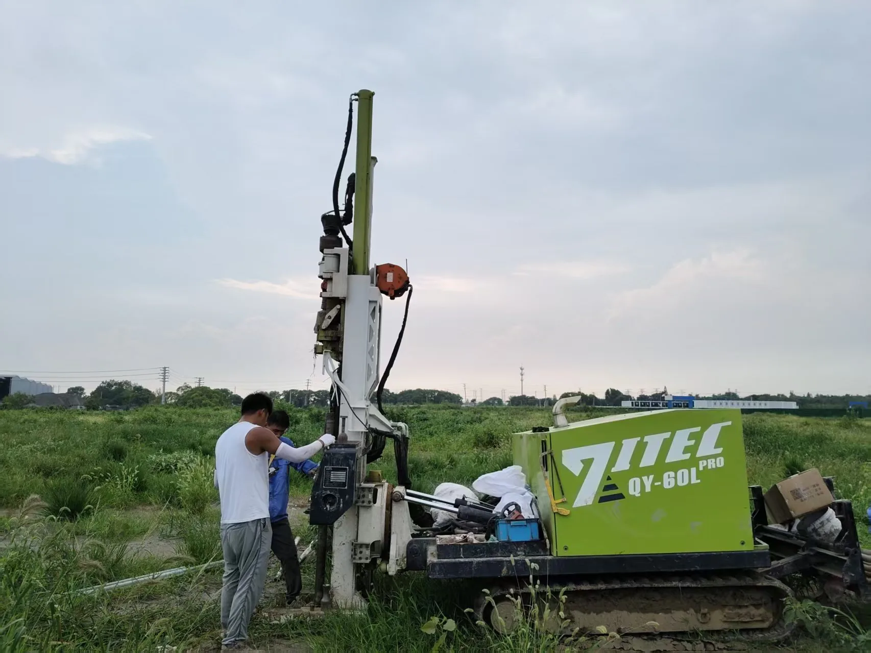 Shanghai Pudong airport site soil sampling project construction